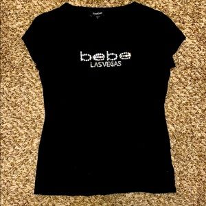 Bebe classic/vintage rhinestone tee - Las Vegas